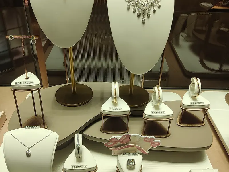 Collares en un escaparate